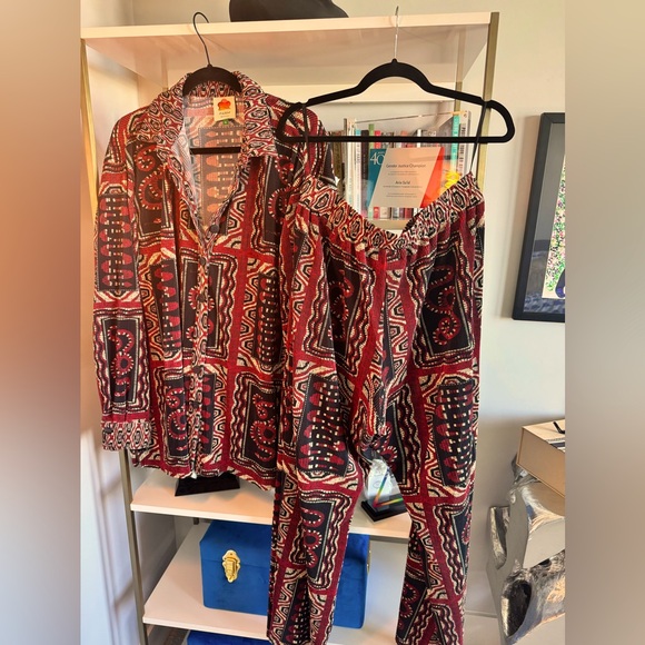 FARM RIO Plisse Pant Set | Size XL - Picture 3 of 4